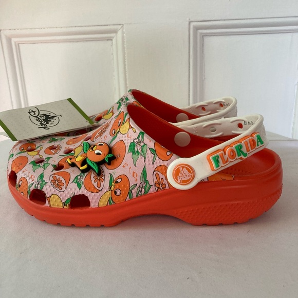 NWT Crocs Disney Vault Florida oranges bird size 7 women, 5 men - Picture 3 of 7